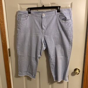 Sz 22 CJ Banks striped shorts